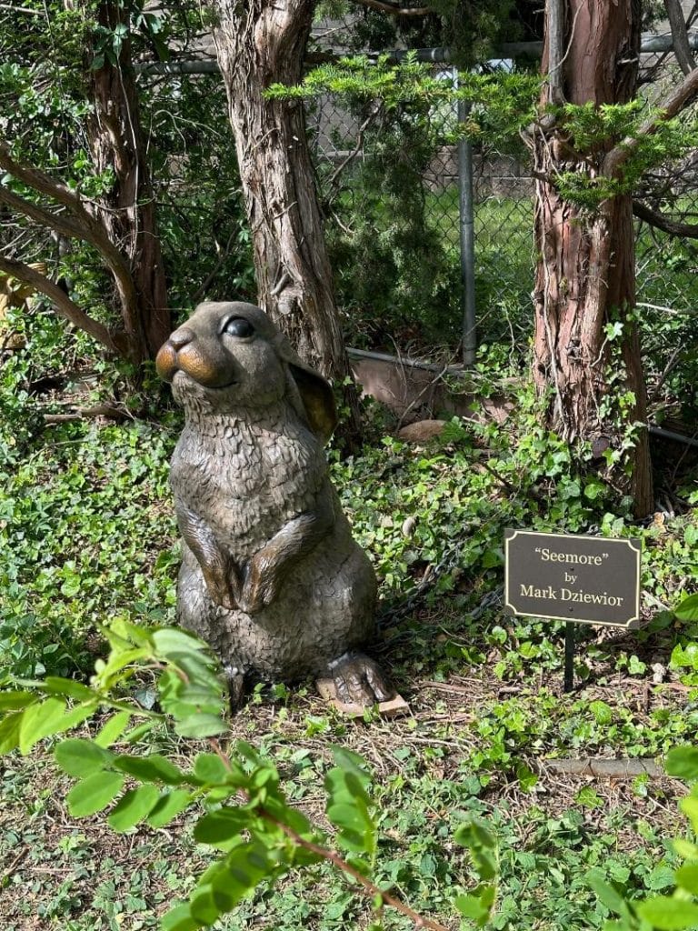 Seemore bronze monumental by Mark Dziewior at 7 Mile Creek Studio.